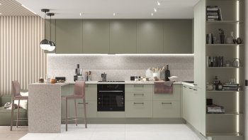 Тренды и новые цвета в дизайне современных кухонь в 2023 году в Октябрьском - oktyabrskoe.mebel54.com | фото