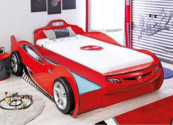 CARBED Кровать-машина Coupe с выдвижной кроватью Red 20.03.1306.00 в Октябрьском - oktyabrskoe.mebel54.com | фото