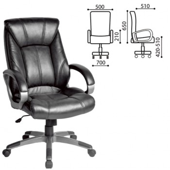 Кресло офисное BRABIX Maestro EX-506 (черный) в Октябрьском - oktyabrskoe.mebel54.com | фото