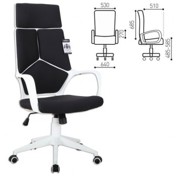 Кресло офисное BRABIX Prime EX-515 (черная ткань) в Октябрьском - oktyabrskoe.mebel54.com | фото