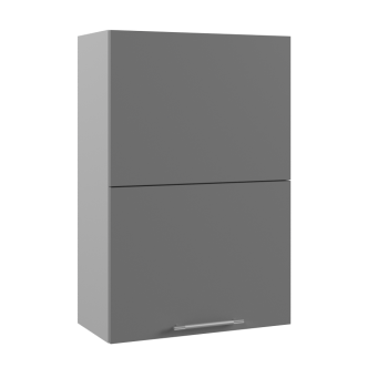 Ройс ПГПМ 600 Шкаф верхний Blum Aventos HF (Графит софт/корпус Серый) в Октябрьском - oktyabrskoe.mebel54.com | фото
