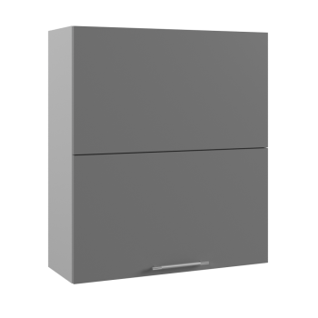 Ройс ВПГПМ 800 Шкаф верхний высокий Blum Aventos HF (Графит софт/корпус Серый) в Октябрьском - oktyabrskoe.mebel54.com | фото